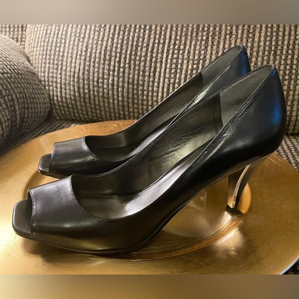 Black Open Toe Next High Heels Size 8